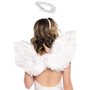 Крила ангела Leg Avenue Marabou Feather Angel Wings, справжнє пір'я