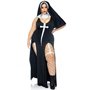 Костюм монашки-грішниці Leg Avenue Sultry Sinner 1X-2X, сукня, головний убір, комір