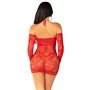 Сукня Leg Avenue Seamless Off The Shoulder Mini Dress One Size, Red