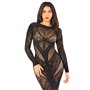 Сукня Leg Avenue Lace and Net Bodycon Gown One Size, Black