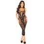 Сукня Leg Avenue Rhinestone Lace and Net Bodycon Dress One Size, Black