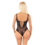 Боді Leg Avenue Rhinestone Net and Lace Bodysuit One Size, Black