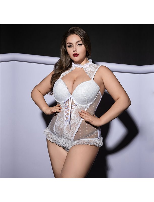 Корсет JSY P61132 White Plus Size