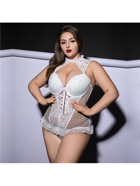 Корсет JSY P61132 White Plus Size