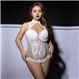 Корсет JSY P61132 White Plus Size