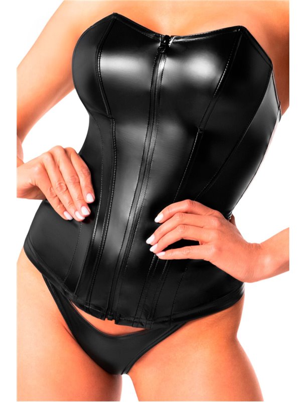 Корсет Noir Handmade F334 Powerwetlook corset - 4XL