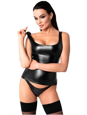 Топ Noir Handmade F346 Powerwetlook top - S