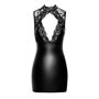 Сукня Noir Handmade F343 Powerwetlook and lace mini skirt - S