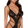 Боді Kissable French Kiss Body L/XL SX1957 Noir Handmade (Польща) фото - Luxbikini