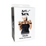Жіноча портупея з наручниками Art of Sex - Ursula чорна XS-2XL, екошкіра