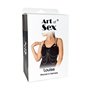 Жіноча портупея Art of Sex - Louise чорна XS-2XL, екошкіра