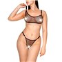 Сексуальний набір білизни із сітки Art of Sex - Deily чорний L-2XL