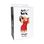 Сексуальна лакована сукня на шнурівці Art of Sex - Ginger чорна L-2XL