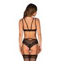 Комплект Obsessive Allastia 2-pcs set black L/XL