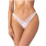 Трусики Obsessive Arrowel White crotchless thong S/M