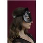 Маска кішечки Feral Feelings - Catwoman Mask, натуральна шкіра, чорна