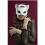 Маска кішечки Feral Feelings - Catwoman Mask, натуральна шкіра, біла