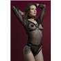 Портупея на груди Feral Feelings - Harness Bra, ліф, натуральна шкіра, колір чорний