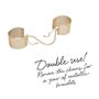 Наручники Bijoux Indiscrets Desir Metallique Handcuffs - Gold, металеві, стильні браслети