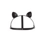 Маска кішечки Bijoux Indiscrets MAZE - Cat Ears Headpiece Black, екошкіра
