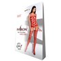 Бодістокінг Passion BS067 red, комбінезон, імітація панчох і топа на бретелях PBS067R Passion (Польща) фото - Luxbikini