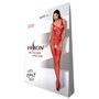 Бодістокінг Passion BS069 red, комбінезон, імітація панчох і боді PBS069R Passion (Польща) фото - Luxbikini