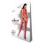 Бодістокінг Passion BS070 red, комбінезон, імітація панчох і ажурного топа PBS070R Passion (Польща) фото - Luxbikini