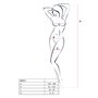 Бодістокінг Passion BS071 white, комбінезон на бретелях PBS071W Passion (Польща) фото - Luxbikini