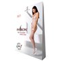 Бодістокінг Passion BS071 white, комбінезон на бретелях PBS071W Passion (Польща) фото - Luxbikini