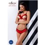 Комплект білизни Passion Exclusive CHERRY SET OpenBra L/XL, red, відкритий ліф, трусики-спідничка