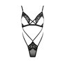 Боді-монокіні з відкритими грудьми Passion DIABOLINA BODY S/M, black