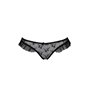 Трусики з оборками Passion Exclusive DONIA THONG XXL/XXXL, black