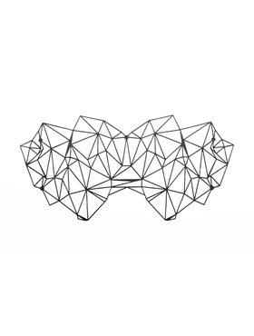 Маска на обличчя Bijoux Indiscrets - Kristine Mask, вінілова, клейове кріплення, без зав'язок