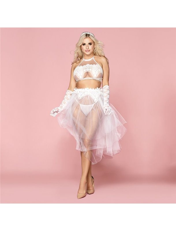 Еротична весільна сукня «Невинна Мілана» One Size White