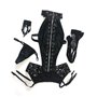 Лаковий еротичний комплект "Повелителька Дженна" One Size Black