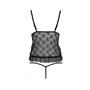 Боді монокіні з відкритими грудьми Passion JUSTINA BODY L/XL, black
