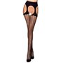 Еротичні колготки Passion TIOPEN 004 1/2 (fishnet 40 den), nero, імітація панчох і пояса