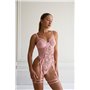 Боді рожевий з мереживом DO3748 DO3748  фото - Luxbikini