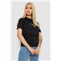 Футболка жіноча з принтом, колір чорний, 238R330-1 238R330-1 ALIMAR фото - Luxbikini