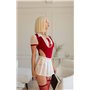 Жіночий еротичний костюм студентка червоний DO3747 DO3747  фото - Luxbikini