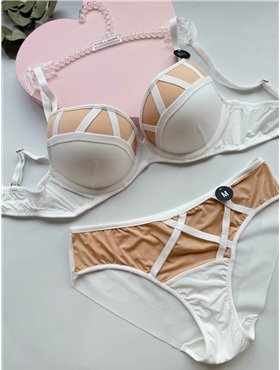Комплект нижньої білизни Kaurs Laurel 9061 білий 9061 білий  фото - Luxbikini