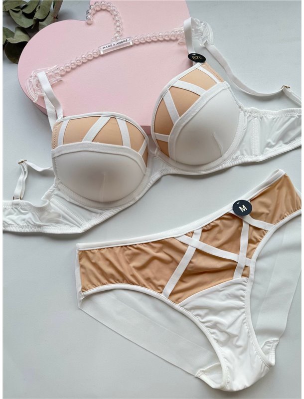 Комплект нижньої білизни Kaurs Laurel 9061 білий 9061 білий  фото - Luxbikini