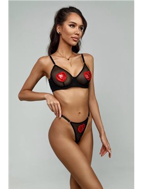Комплект нижньої білизни Lux Ajour 2317 чорний 2317 чорний  фото - Luxbikini