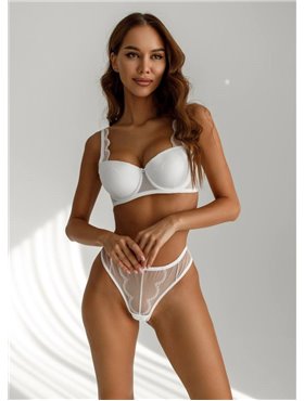 Комплект нижньої білизни AngGee 5358 білий 5358 білий  фото - Luxbikini