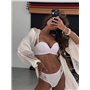 Комплект нижньої білизни Mandhari 21053 білий 21053 білий  фото - Luxbikini