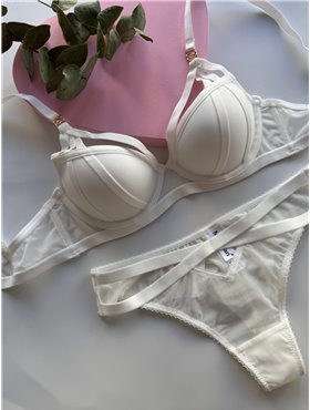 Комплект нижньої білизни Mandhari 21878-1 білий 21878-1 білий  фото - Luxbikini