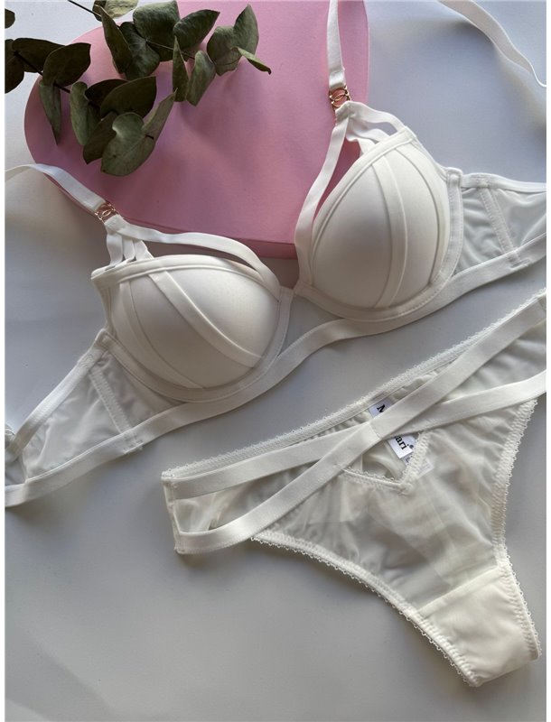 Комплект нижньої білизни Mandhari 21878-1 білий 21878-1 білий  фото - Luxbikini