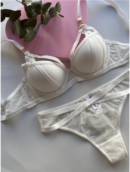 Комплект нижньої білизни Mandhari 21878-1 білий 21878-1 білий  фото - Luxbikini