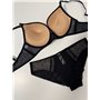 Комплект нижньої білизни Lux Ajour 8113 чорно-бежевий 8113 чорно-бежевий  фото - Luxbikini