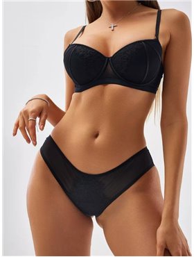 Комплект нижньої білизни Lux Ajour 879 чорний 879 чорний  фото - Luxbikini